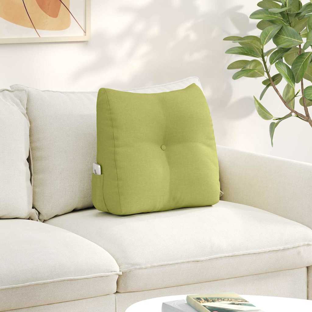 Back Cushion Light Green 45 x 24 x 50 cm Fabric
