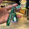 Cartoon Geometric Cross-section Animal Keychain Cute Dinosaur Panda Keychain Bag Charm Small Gift