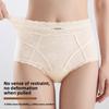 Ladies Spring and Summer Lace 10A Antibacterial High Waist Belly Light Plastic Breathable Briefs