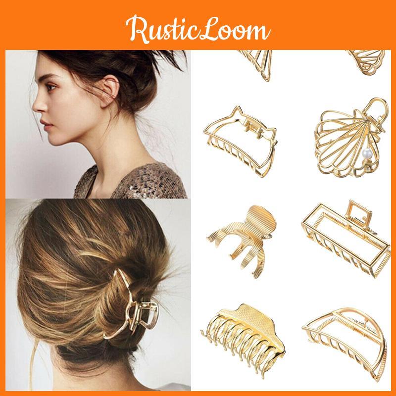 Unique Women Hair Accessories Trendy Metal Hair Claw Clips For Versatile Styling