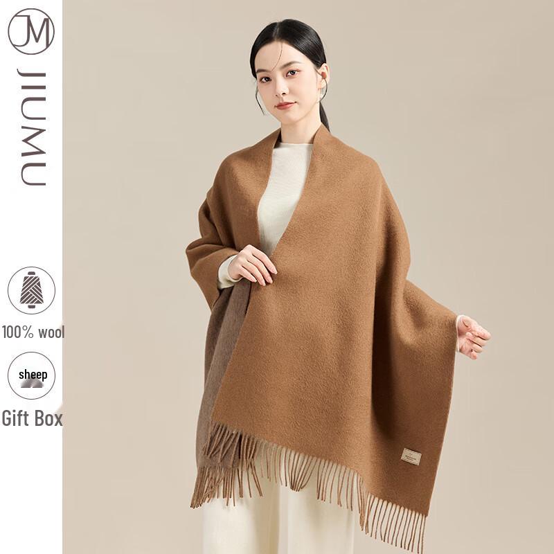JIUMU Women's Lambswool Shawl Scarf