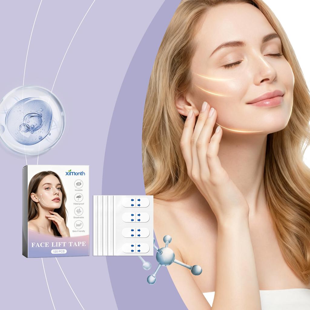 XIMONTH Invisible Face Lift Patches Gentle Skin-Friendly Facial Contour Patches Portable Sheets Firming Lifting Daily Skincare120pcs