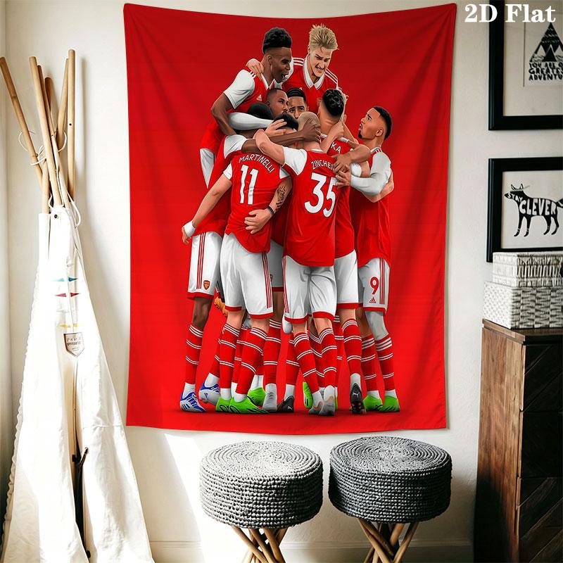 Arsena team Wall Hanging Printed Fabric Blanket Decorative Tapestries for Bedroom Living Room Home Decor