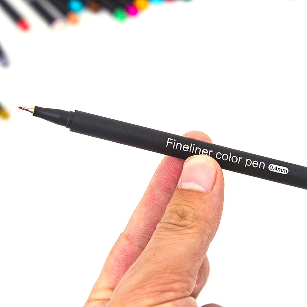 12 Leuchtende Farben Fineliner Farbige Stifte 0,4 mm Feine Spitze Farbige Stifte Marker Set für Journaling Notizen Schreiben Zeichnen