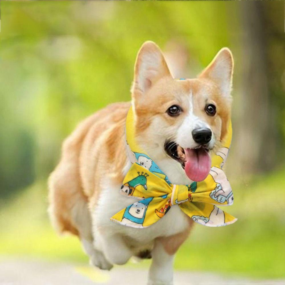 Cotton Dog Ice Scarf Soft Dog Cool Towel Puppy Cooling Headband  For Preventing Heatstroke