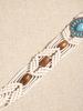 Bohemian Turquoise Resin Beaded Braided Waist Rope for Women