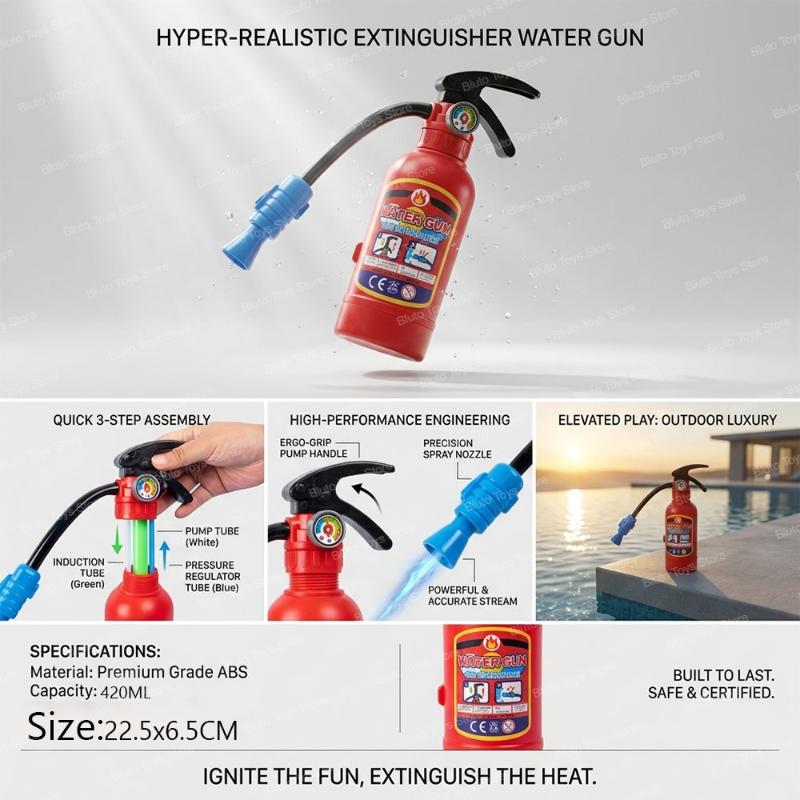 Simulated Firing and Recoil Electric Water Gun Toys Children Automatic Sensor Lights Water Pistol Outdoor Beach Kids Toy Gift