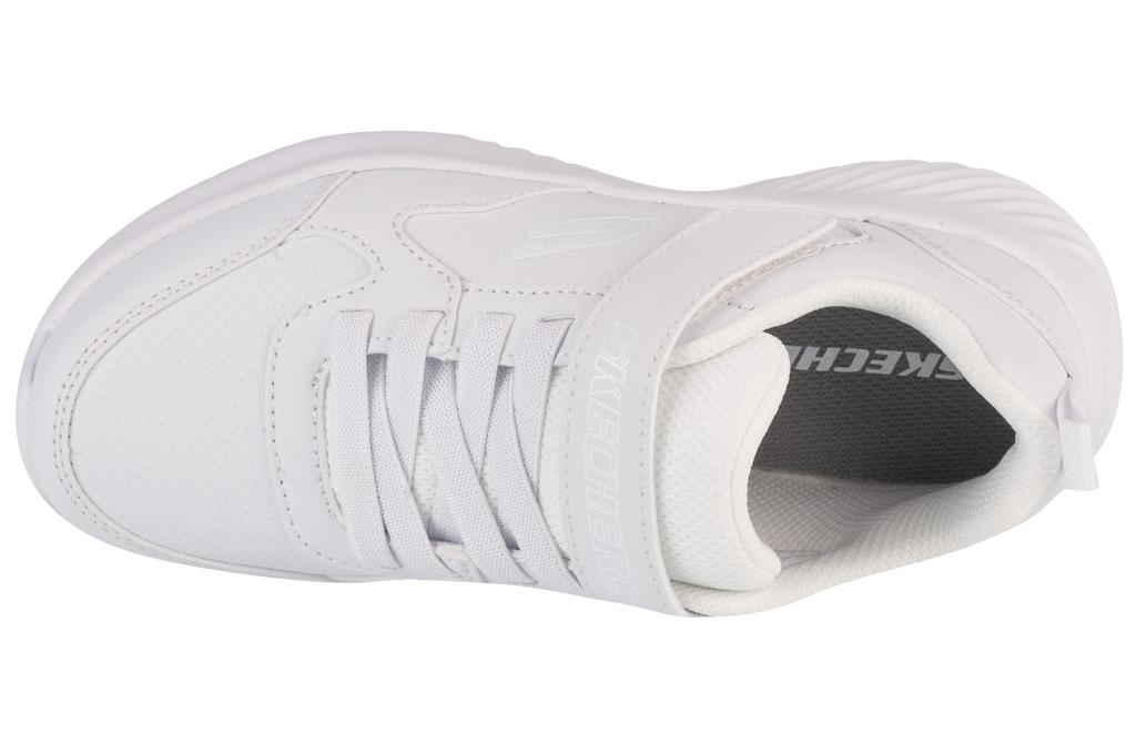Skechers Bounder - Μελέτη Δύναμης, για Λευκά Αθλητικά Παπούτσια Αγοριού