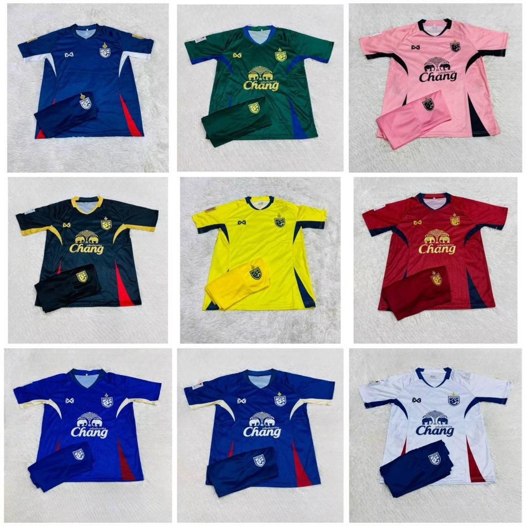 Thailand FOOTBALL SOCCER NATION TEAM JERSEY SHIRT HOME FAN Print Polo Unisex Men Women Quick Dry Short Sleeve Uniform Elephant Logo Sport