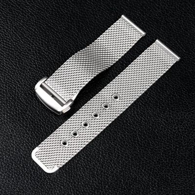 Hochwertiges 20mm 22mm Milanoo Edelstahl-Uhrenarmband für Omega Seamaster 300 Diving 007 Agent Armband Währungsarmband
