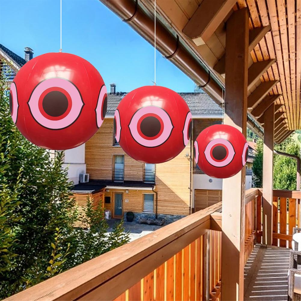 1-5PCS Eye Balloons Visual Deterrent Garden Farm Protector 40CM Deterrent Eye Balls PVC Anti Bird Inflatable Repeller Scare