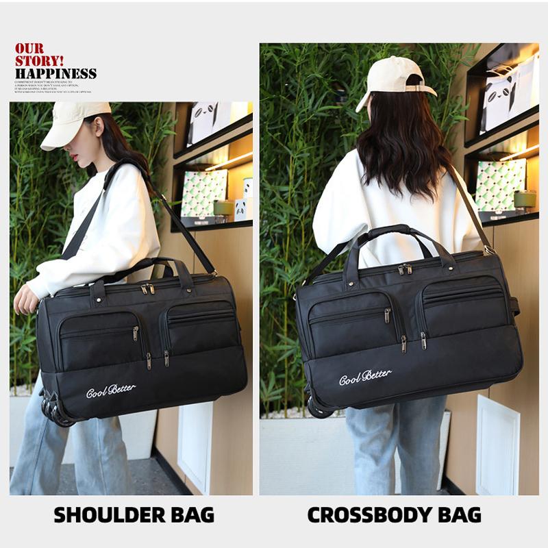 Large-capacity Luggage Case Tugboat Bag Wear-resistant Foldable Luggage Air Consignment Bag Hand-held Thickened Pulley Travel Bag