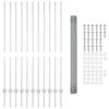 VidaXL Clôture en fil soudé avec 22 poteaux U Argent 1.4x25 m Acier 3336370