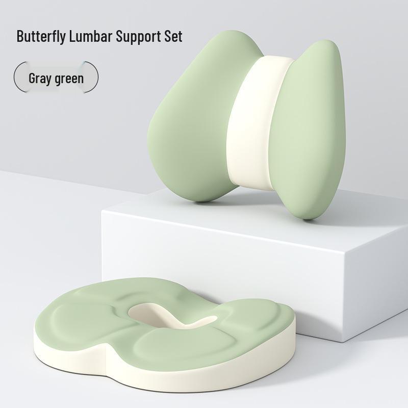 Thickened Memory Foam Seat Cushion: Breathable, Ergonomic Lumbar Support for Long Sitting