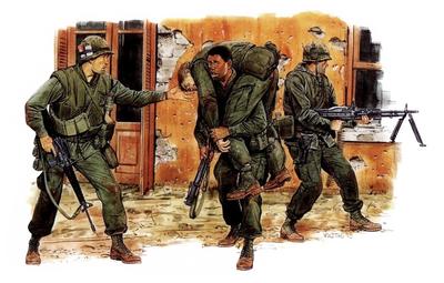 Dragon Fuzileiros Navais dos EUA Ofensiva do Tet 1968 Modelo de Plástico DR3305 1/35