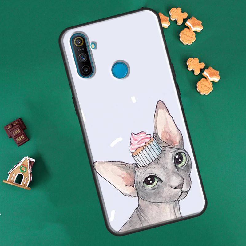 Sphynx Sphinx Katze Für OPPO Realme 8 Pro 8i 9i GT Neo2 Master C21 Hülle Für OnePlus 10 9 Pro Nord2 8T 9R Coque