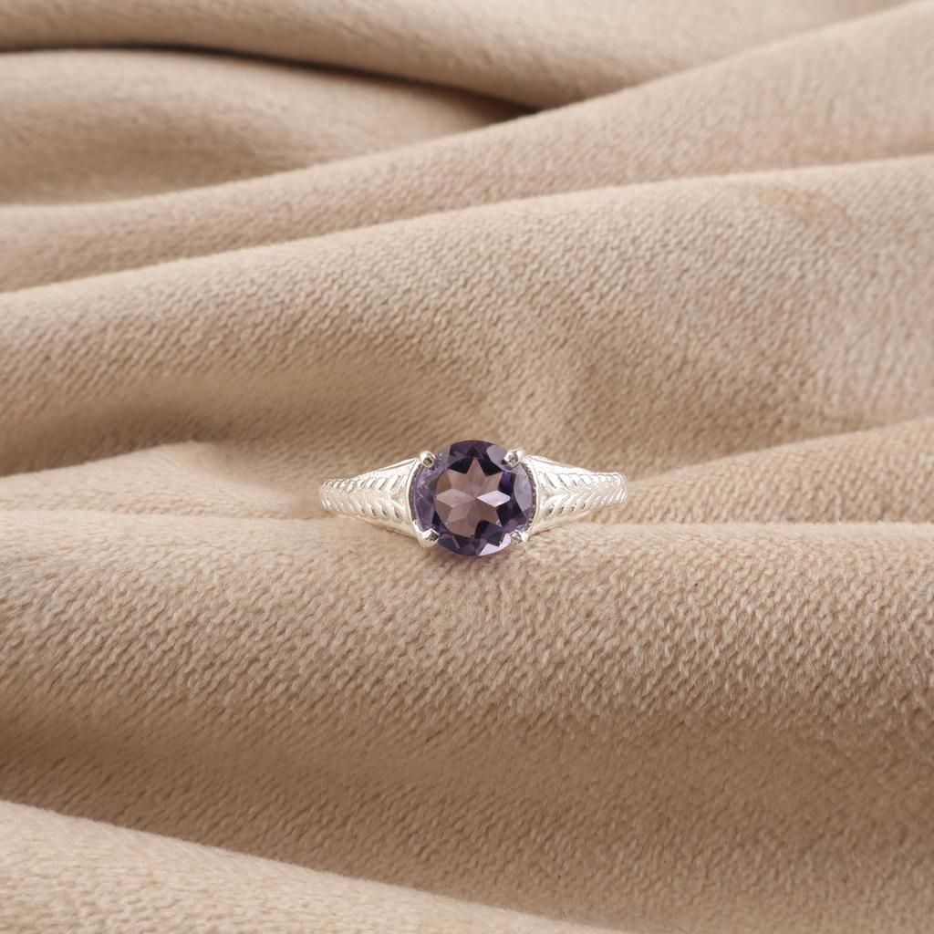 Amethyst Gemstone Silver Pretty Ring 925 Sterling Silver Unique Jewelry For Engagement CZR-27-13
