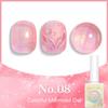 Smalto per Unghie Glitterato Rosa Iridescente Sirena con Strass e Gel Colla Proteica
