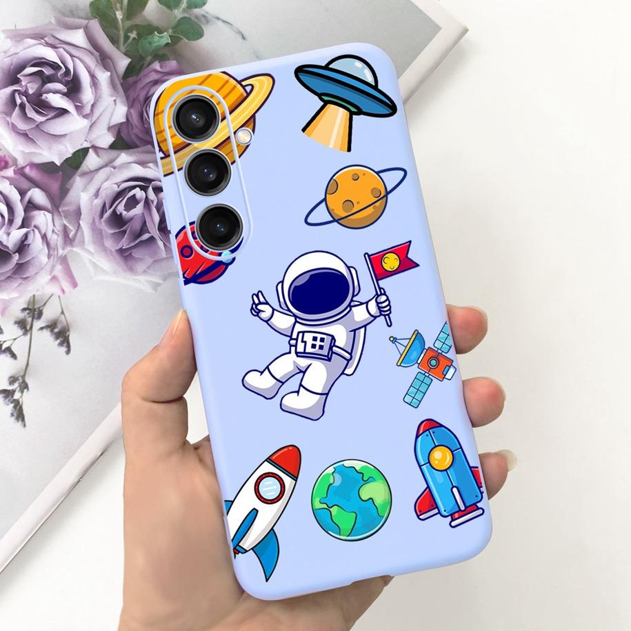 For Samsung A25 5G 2023 Case SM-A256B Cute Astronaut Duck Slim Soft Silicone Back Phone Cover For Samsung A55 A35 5G A356B Coque
