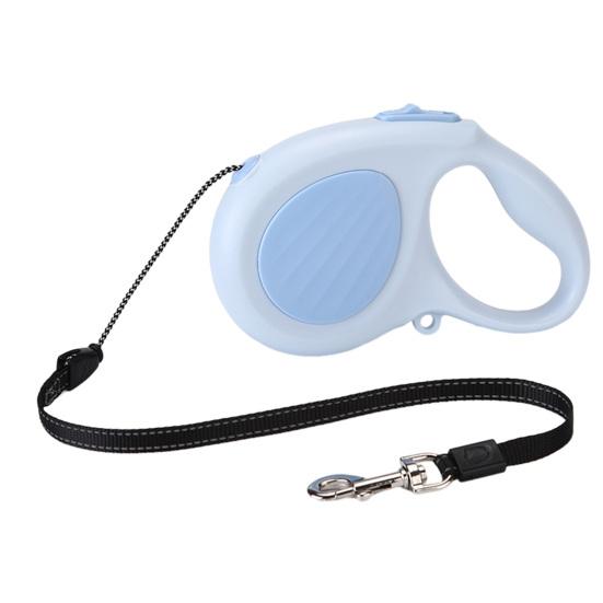 Retractable Dog Leash 16Ft Heavy Duty Nylon Rope Tangle-free Pet Leash Reflective Dog Leash with Handle One Button Control for Small Medium Dogs Walks