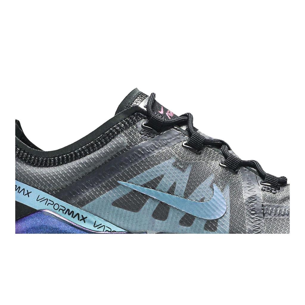 Nike Womens Air VaporMax 2019 'Throwback Future' (women's sizes) Black / Laser Fuchsia-Anthracite Running Shoes AR6632 001