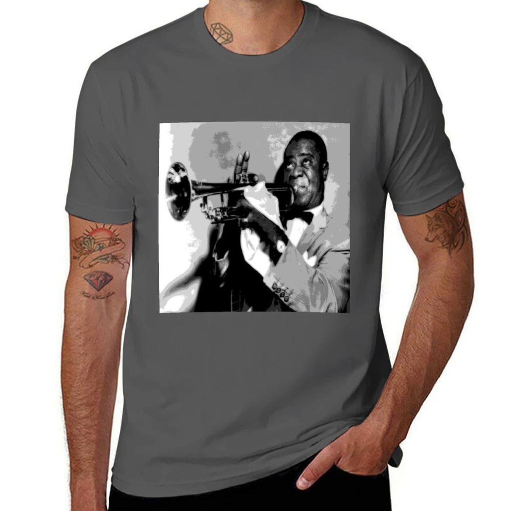Satchmo Tshirt Retro Style Print Casual Top