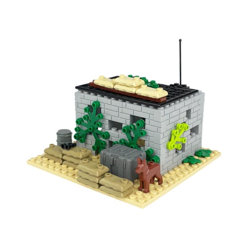 Defense Bunker 1605C Small Particle Military Building Children'S Assembled Building Block Toy Accessories