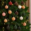 Plastic Christmas Decoative Balls Hanging Xmas Tree Ornaments Christmas Color Balls  Home Decor