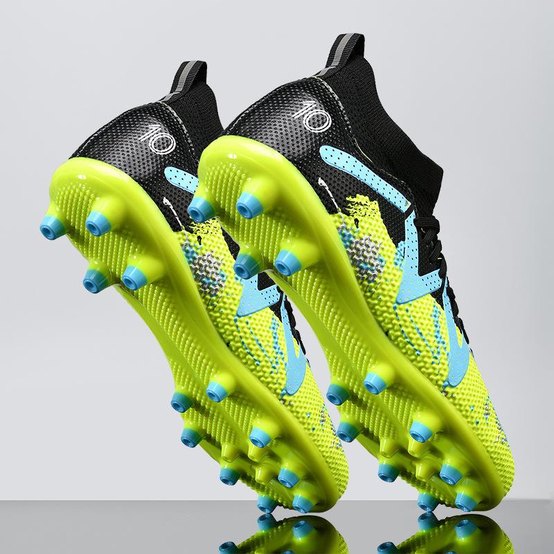 

New football shoes camouflage high-top broken nails professional training shoes long nails children s popular football shoes 35