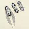 Metal Shoulder Board Badges Tassel Chain Fringed Epaulet Decoration Vintage Brooch Pin  For Jacket