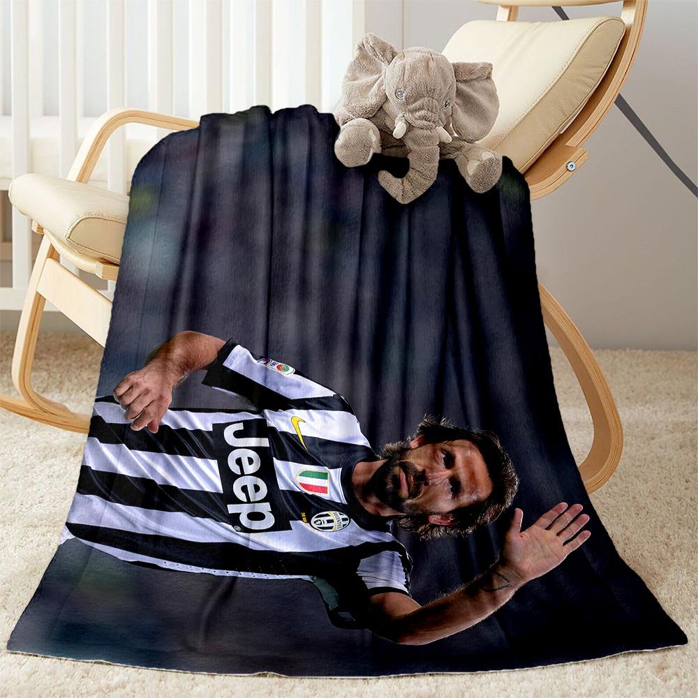 Soccer Player Action Field. Blanket Comfortable Suitable for Couch Bed Chair for All Seasons Stylish Decor Birthday Christmas Gift Blanket