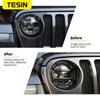 TESIN Lamp Hoods Car Front Head Light Tail Light Cover Rear Lamp Guards Protector Cover Accessories For Jeep Wrangler JL 2018