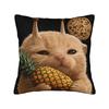 Pillow Case Space Banana Aliens Cat Square  Pillow Cover For Couch Sofa Bedroom Novelty Pillowcases