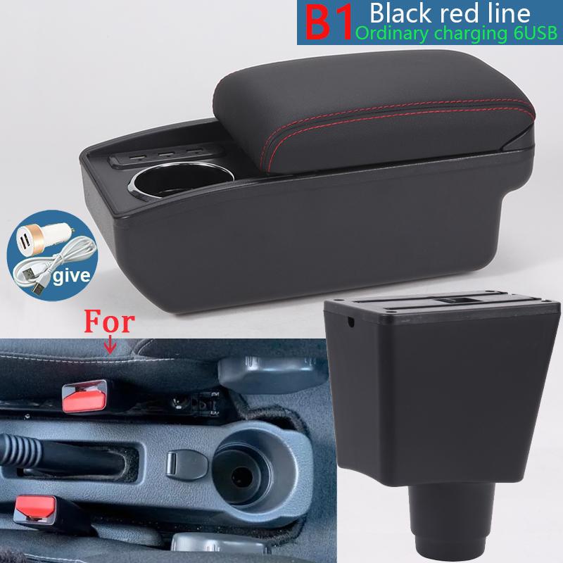 For Renault Logan 2 Armrest Box For Dacia Logan 2 Dokker Renault Sandero 2 Car Armrest Interior Retrofit Accessories Storage Box