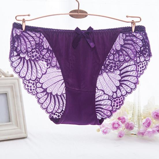 Trendy dámské spodky chladivé elastické dámské kalhotky Pure Color s nízkým pasem pro vnitřní nošení