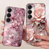 Case For Tecno Spark 40 Pro 40Pro+ 4G Cover Fashion Flower Phone Case Slim Black Silicone Soft Cover For Tecno Spark40 40C Shell