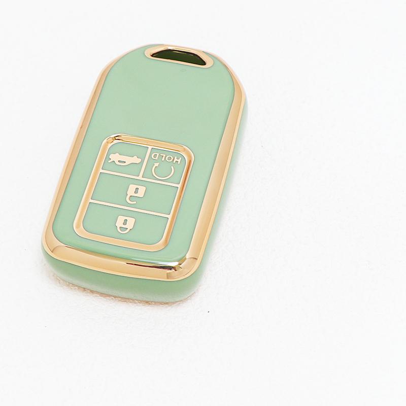Auto Keyless For Honda Crv Xr-V Cr-V Fit Civic Accord Hr-V Hrv City Odyssey 4 Buttons Tpu Car Key Cover Case Shell Fob Holder