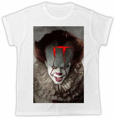 PENNYWISE T-SHIRT TEE IT MOVIE POSTER HORROR GIFT UNISEX STEVEN KING ALIEN RETRO Unisex T-Shirt