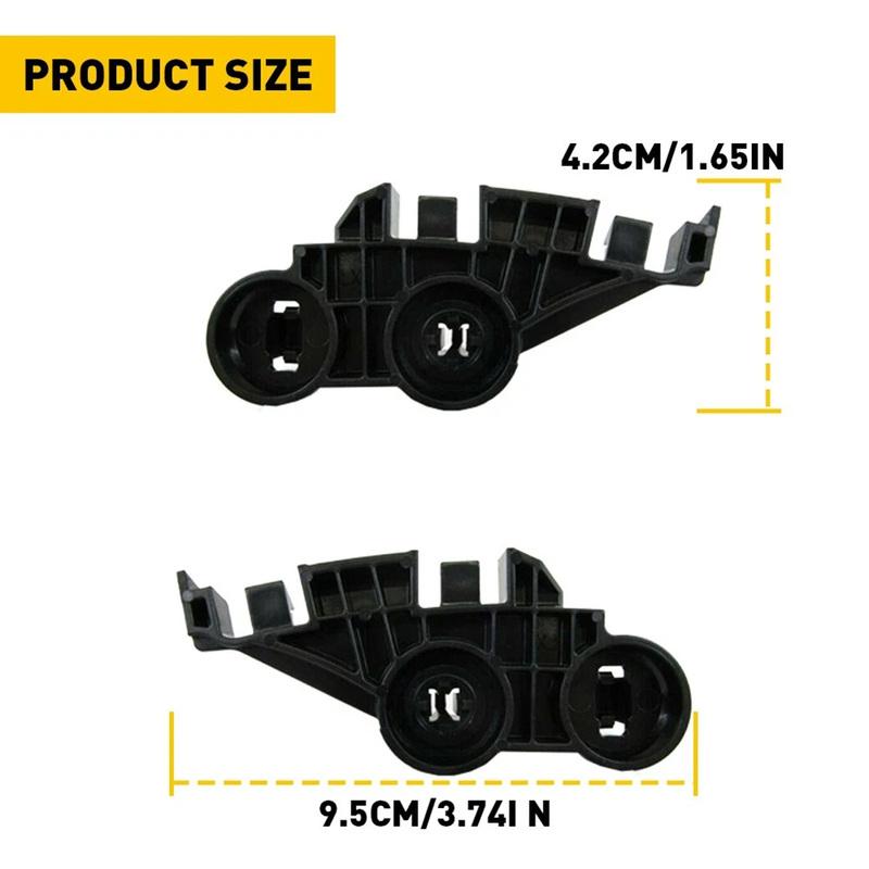 2pcs Black Plastic Front Bumper Mounting Brackets for Chrysler 300 2011 2012 2013 2014 2015 2016 2017 2018