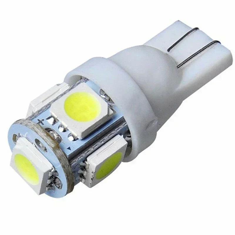 20 PCS Car LED Bulb T10 W5W 194 LED Signal Light 12V 5050 6000K White Auto Interior Dome Reading Maps Side Wedge Trunk Lamps