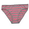 Women's Cotton Panties Sexy Soft Striped Underpants Solid Color Briefs Female Comfortable Stretch Lingerie M-XL 12 Pcs/set
