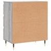 Chest of Drawers, Grey Sonoma Oak, 60X35X70 Cm, Wood-based Material