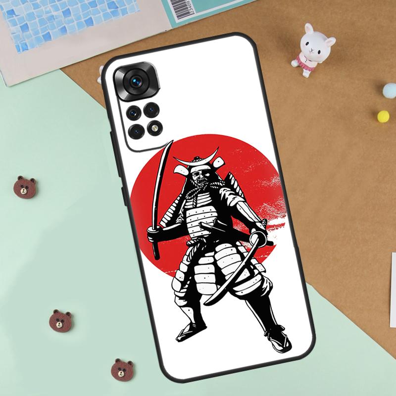Samurai Warrior Case For Xiaomi Redmi 14C 10C 12C 13C Cover For Redmi Note 13 Pro 14 9 10 11 12 10S 11S 12S