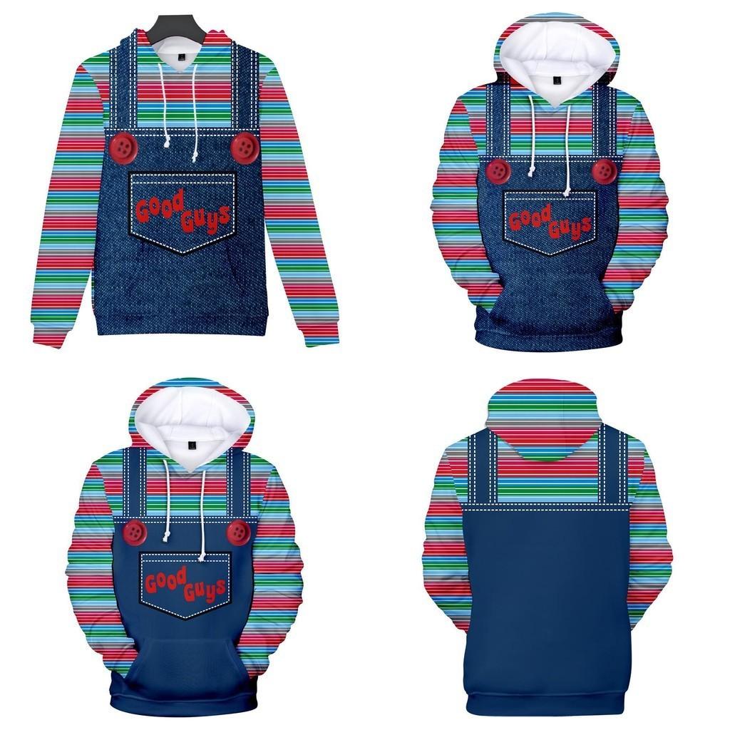 Vibrantly Designed Women Men Good Guys Chucky 3d Print Sweatshirt Hoodies