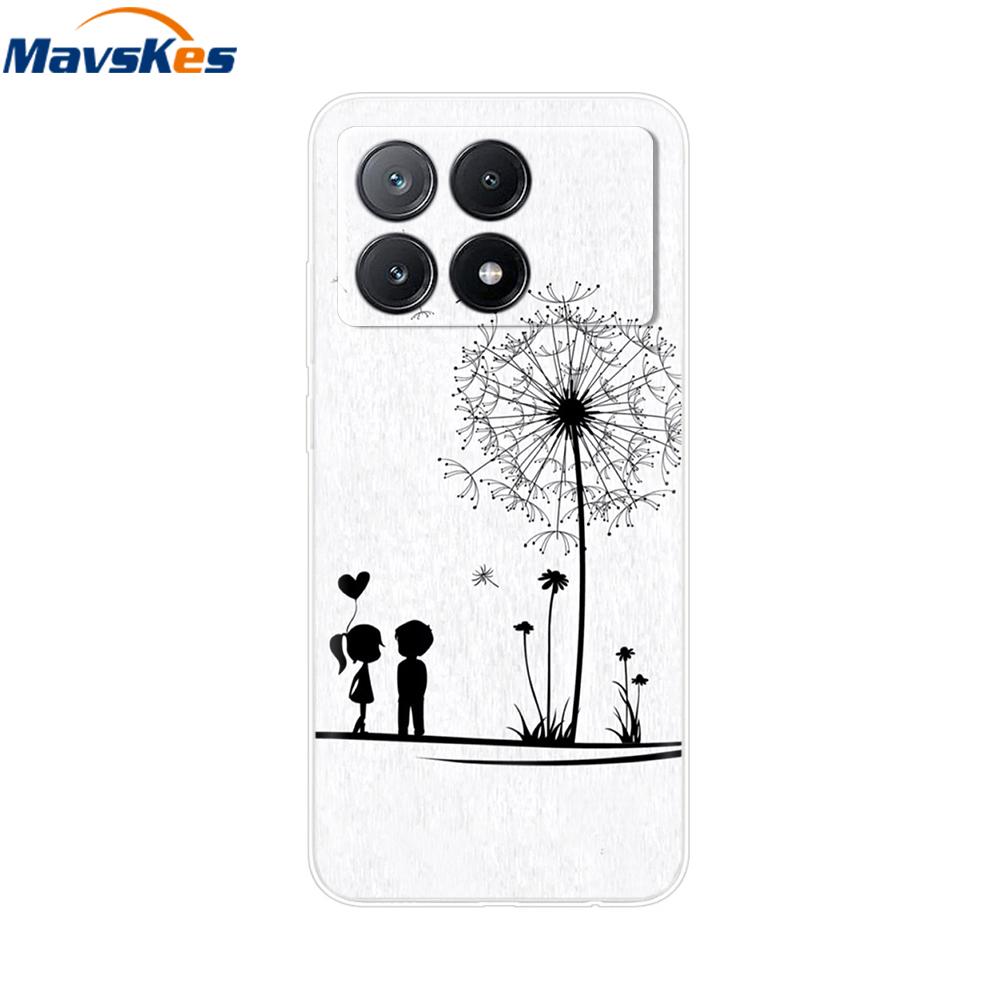 Für Xiaomi Poco X6 Pro Hülle Weiches TPU Silikon Handy Klare Abdeckung Für Xiaomi Poco X6 5G Hülle Bumper Pocox6 X 6 5G 2024 Funda Coque