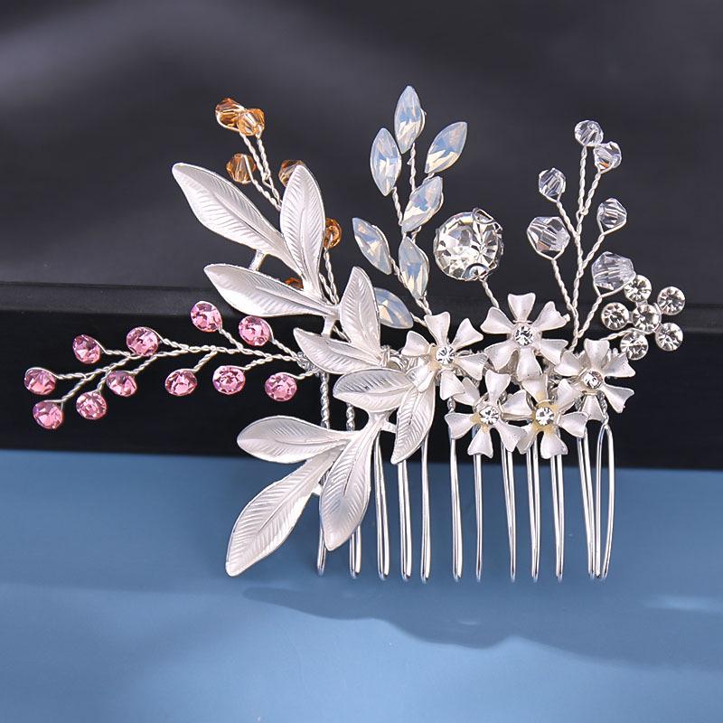 European Style Rhinestone Bead Bridal Hair Comb Accessories