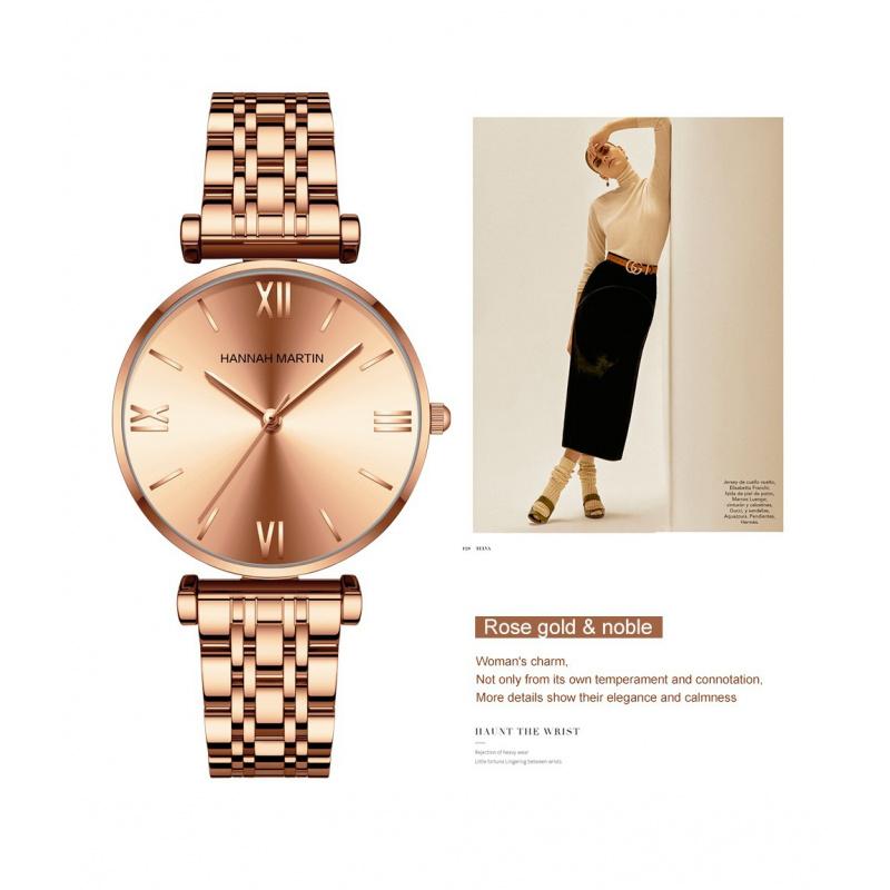 Japanisches Miyota Uhrwerk Solides Edelstahlarmband Uhr Silber Roségold Sternenhimmel Damenuhr