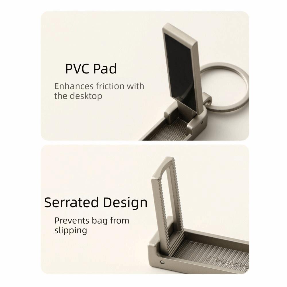 Mini Desk Edge Backpack Hanger Zinc Zinc Zinc Alloy Hanging Handbag Stand Desk Mount Hook  Home Use