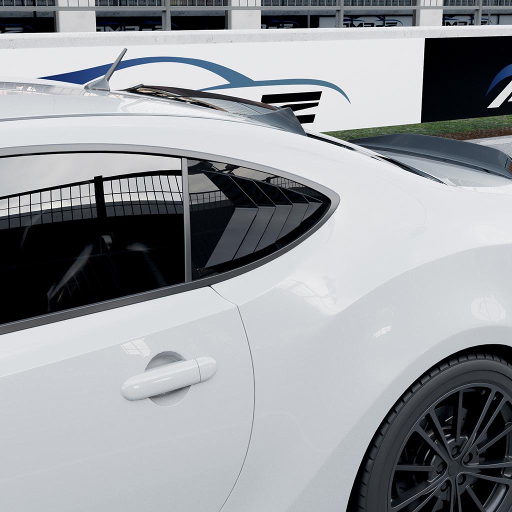 Rear Window Side Vent Shutter Louver Cover Trim Car Accessories For Toyota GT86 Subaru BRZ Scion FR-S 2013-2020