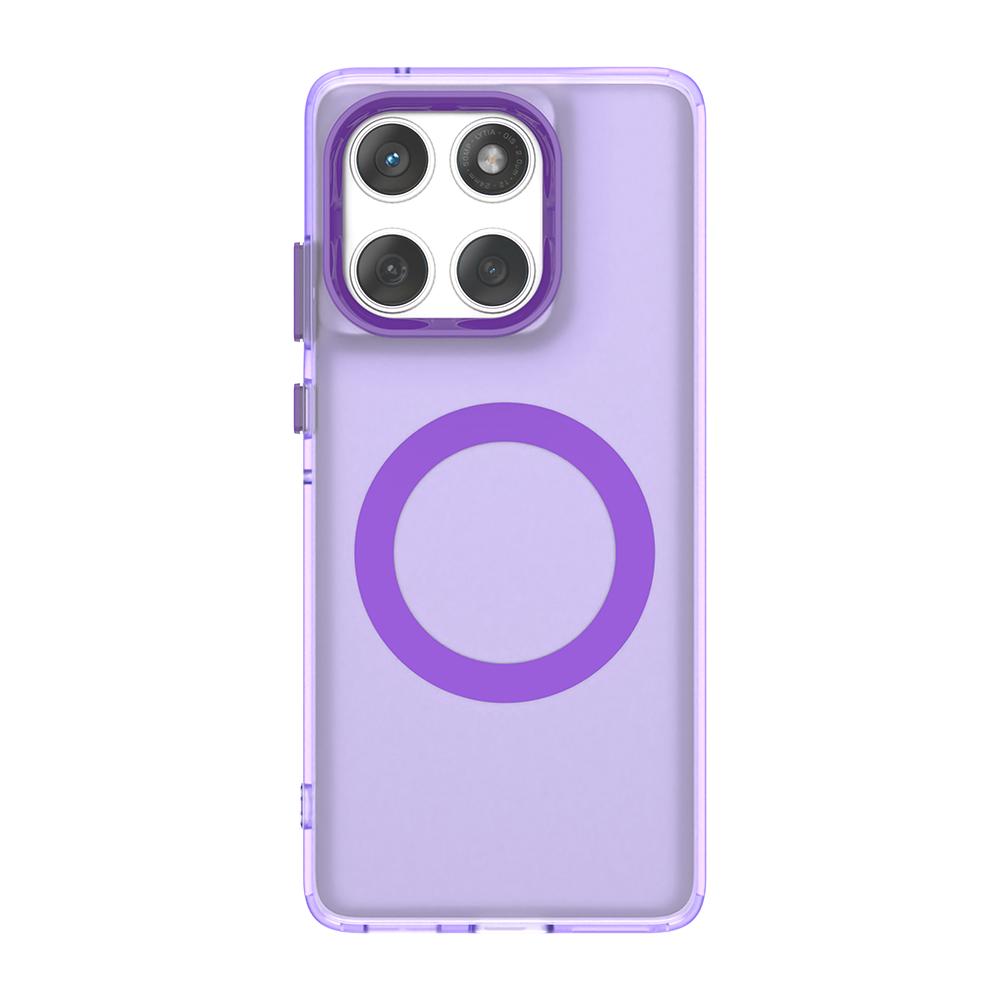 

Для Motorola Moto Edge 60 Fusion 5G Чехол Магнитный Матовый Полупрозрачный Чехол Для Moto Edge60 Fusion Чехол с Поддержкой Беспроводной Зарядки Magsafe For Edge 60 Fusion фиолетовый